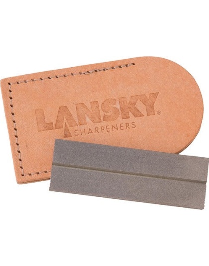 Lansky Sharpeners 3" Daimond - Pocket Stone W- Leather Pouch