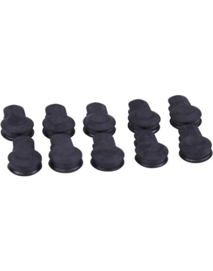 Guntec Rubber Insert Covers - 10pk Keymod Black