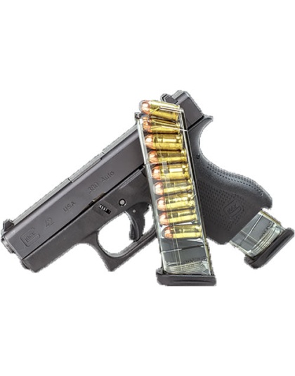 Ets Magazine Glock 42 .380acp - 9rd Translucent 42