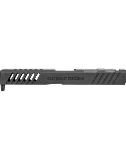 Grey Ghost Prec Glock 17 Slide - Gen 4 V1 W-pro Cut Black