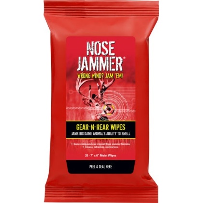 Nose Jammer Gear And Rear - 7"x6" Wipes 20-pack