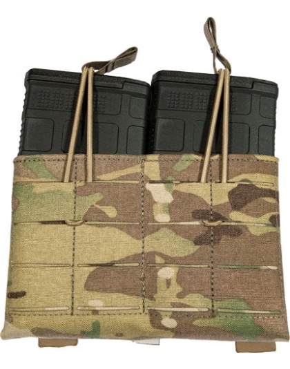 Grey Ghost Gear Double 7.62 - Mag Pouch Laminate Multicam