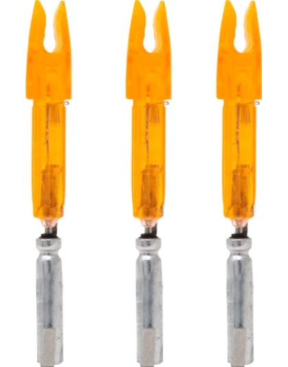 Lumenok Lighted Nock - X-series Hd Orange 3pk