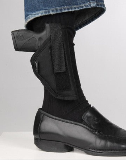 Bulldog Ankle Holster Rh Black - Most Revolvers 2"-2 1-2" Bbl