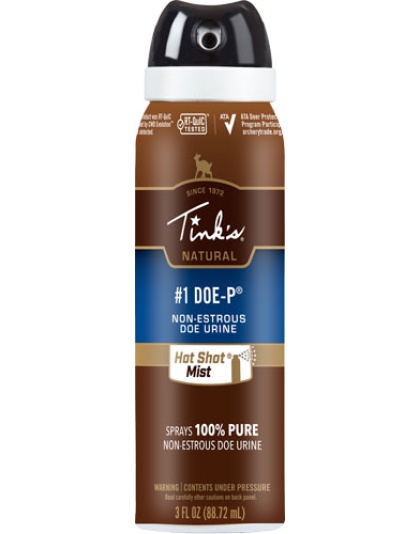 Tinks Deer Lure #1 Doe-p Non - Estrus Hot Shot Mist 3oz. Aero
