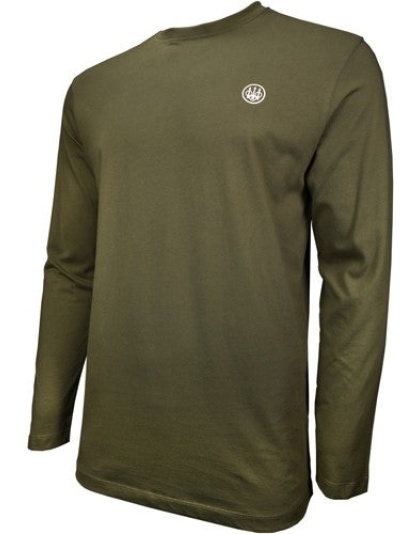 Beretta T-shirt Long Sleeve - Usa Logo Large Od Green