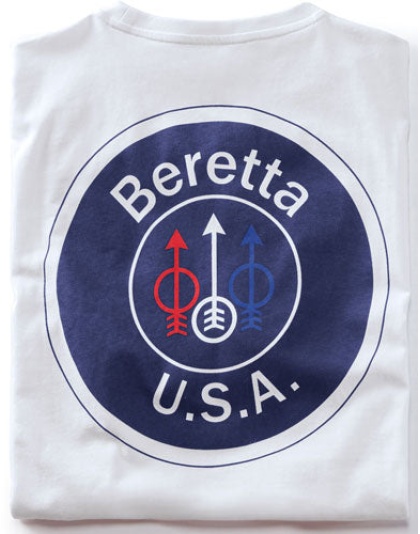 Beretta T-shirt Usa Logo - Large White