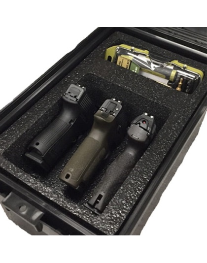 Mtm Tactical Pistol Handgun - Case 3 Gun Dark Grey