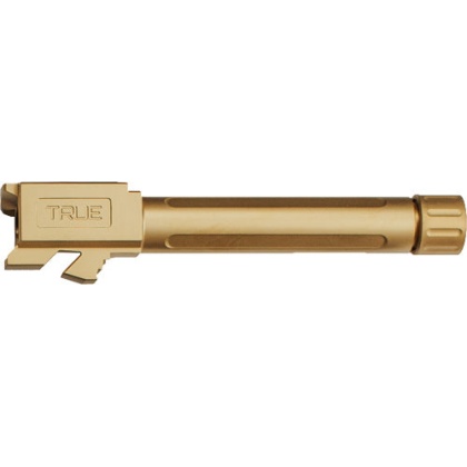 True Precision Glock 17 Barrel - Threaded Gold Tin