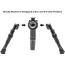 Utg Bipod Recon Flex M-lok - Matte Blk Center H 5.7"-8"