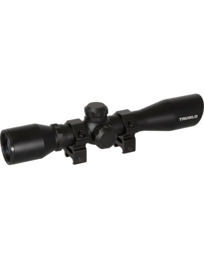 Truglo Scope 4x32mm Shotgun- - Rimfire Diamond Retcl Black