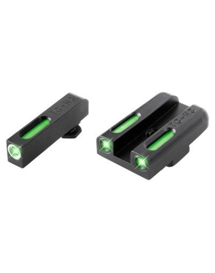 Truglo Sight Set Glock Low - Tfx Tritium-fiber Optic Green