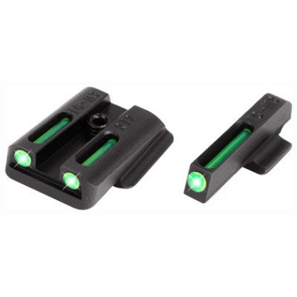 Truglo Sight Set Ruger Lc9-380 - Tritium-fiber Optic Green