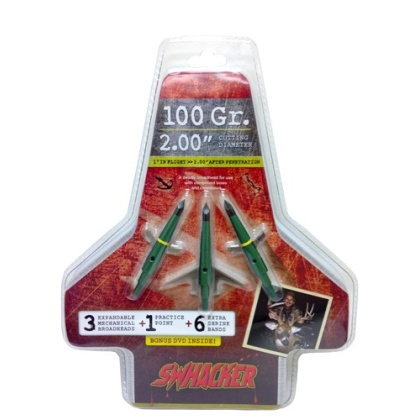 Swhacker Broadhead 2-blade - 100gr 2" Cut 3-pk