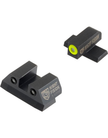 Night Fision Tritium Yellowdot - Square Rear Sig #8f-#8r Set