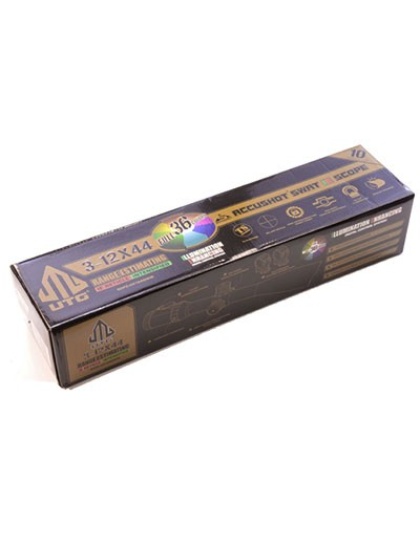 Utg Scope 3-12x44 30mm Ao - 36 Color Illum Wire Mil-dot