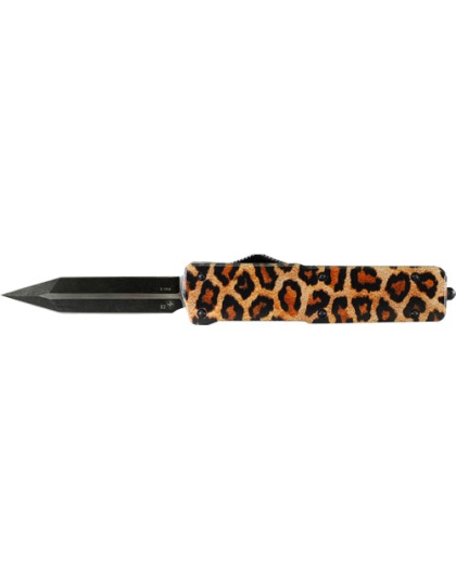 Templar Knife Small Otf Alum - Leopard 3.5" Black Dagger