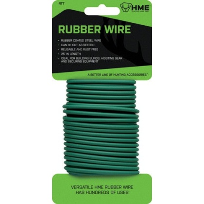 Hme Rubber Wire 25' Green -