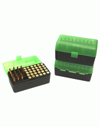 Mtm Ammo Box Wssm & .500sw - 50-rounds Flip Top Style Green