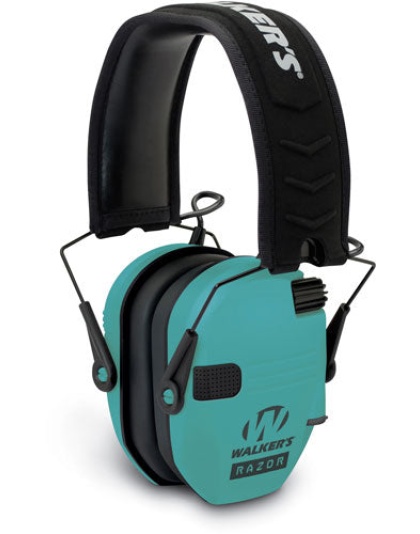 Walkers Muff Electronic Razor - Slim Tactical 23db Light Teal