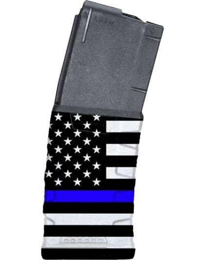 Mft Exd Magazine Ar15 5.56x45 - 30rd Blue Line Flag