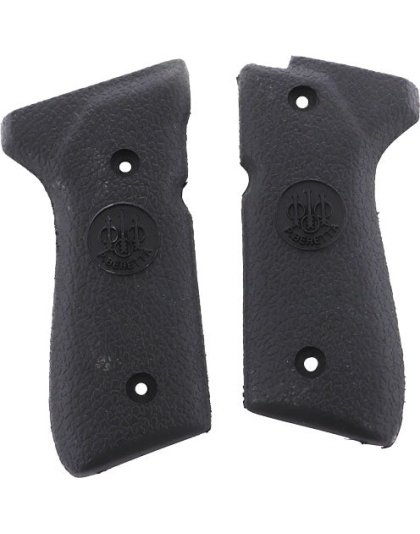 Beretta Grips 92-96 Series - Rubber Smooth Black