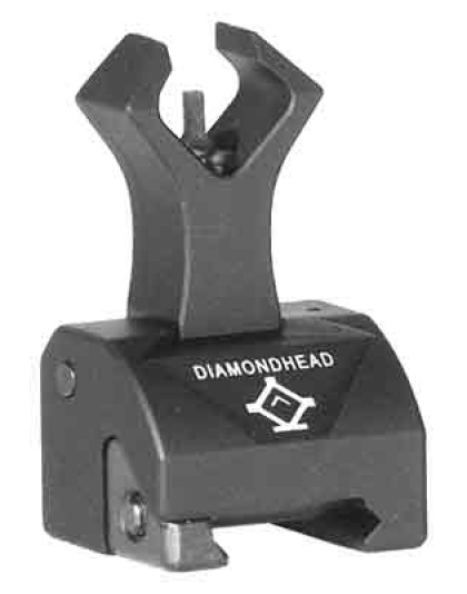 Diamondhead Front Combat Sight - Gas Block Flip-up Style Black