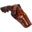 Galco Dao Belt Holster Rh - Leather S&w L Fr 686 6" Tan