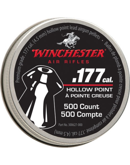 Winchester .177 Hp Pellet - 500 Count Tin 6 Pack Case