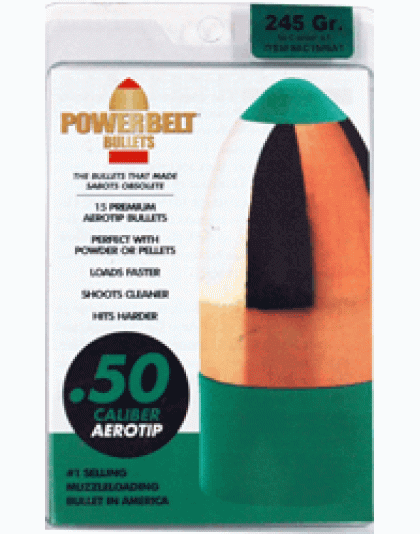 Cva Powerbelt At Bullets - .50 Caliber 245gr 15-count