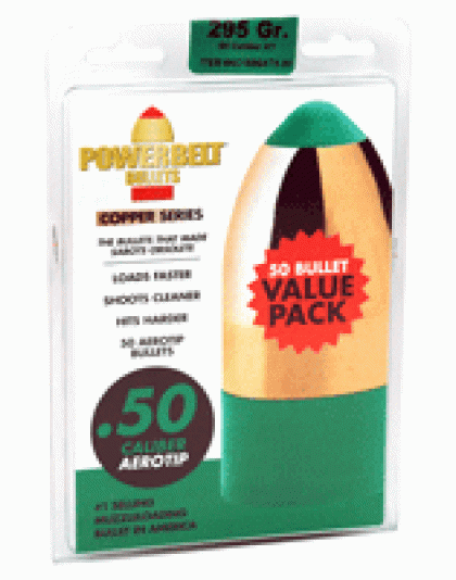 Cva Powerbelt At Bullets - .50 Caliber 295gr 50-count