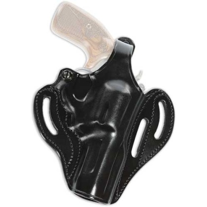 Galco Cop 3 Slot Belt Holster - Rh Lther S&w J Fr 640 21-8" Bl