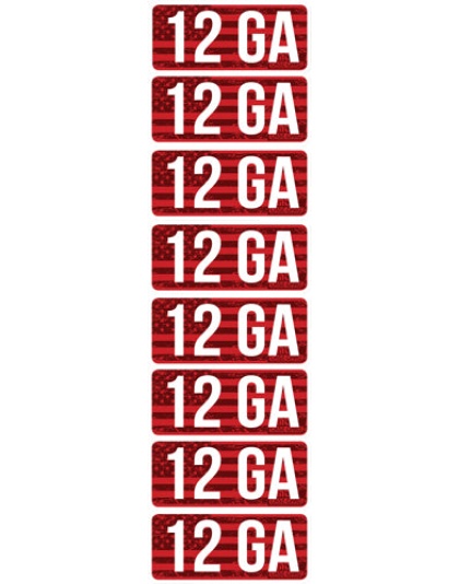 Mtm Ammo Caliber Labels 12ga - 8-pack