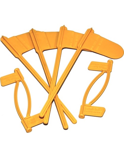 Mtm Pistol & Rifle Chamber - Indicator Flags 8-pack Yellow