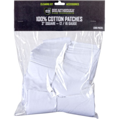 Breakthrough Cleaning Patches - 3" Square .12-.16 Ga 50 Pack