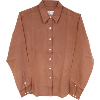 Bg Women's Lg Sleeve Microfibr - Shirt X-large Terra Cotta<