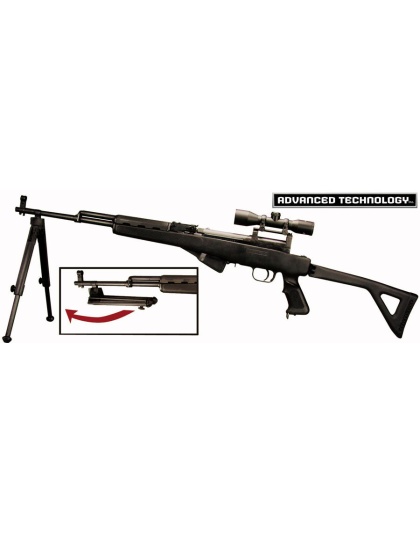 Adv. Tech. Bipod For Sks - Featherweight Black Nylon