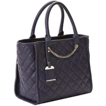 Bulldog Concealed Carry Purse - Quilted Tote Style Navy