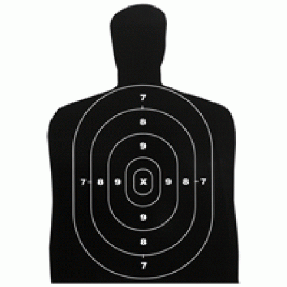 B-c Target Eze-scorer 12"x18" - Bc27 Silhouette 10 Targets
