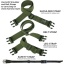 Bino Dock Bino Bag Green - Includes 3 Straps & Safety Crd