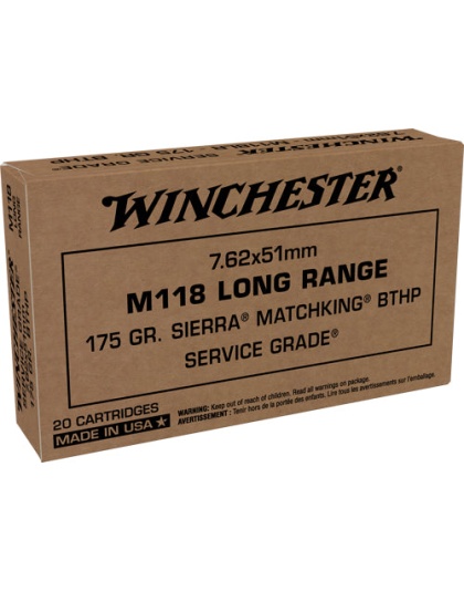 Win Ammo 7.62x51mm 175gr. - Matchking Bthp 20-pack