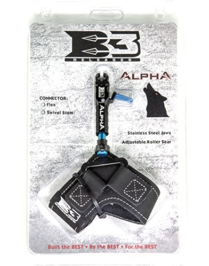 B3 Archery Release Alpha Dual - Jaw Swivel Stem Black