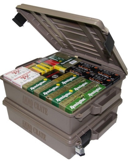 Mtm Ammo Crate Acr5 - Dark Earth 4.50" Deep