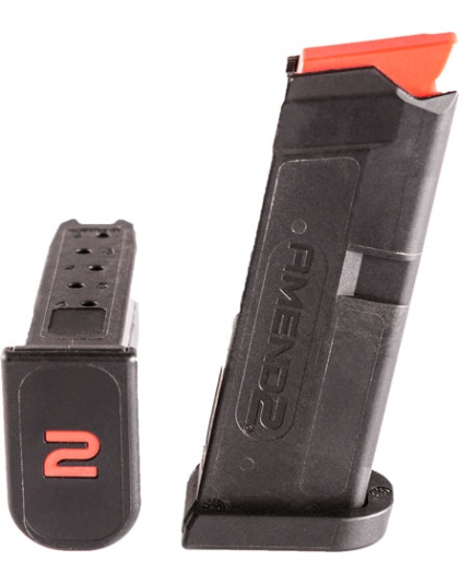 Amend2 Magazine Glock 43 - 6rd Polymer Black