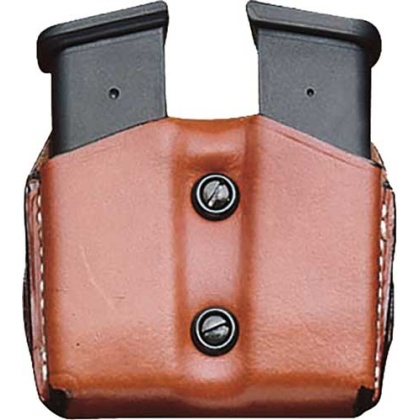 Desantis Double Mag Pouch Owb - Leather Sig P365 Tan