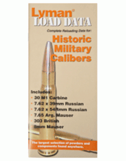 Lyman Load Data Book Old - Military Calibers 72 Pages