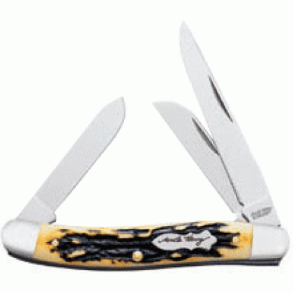 Uncle Henry Knife Premium - Stock 3-blade 2.8" S-s Staglon