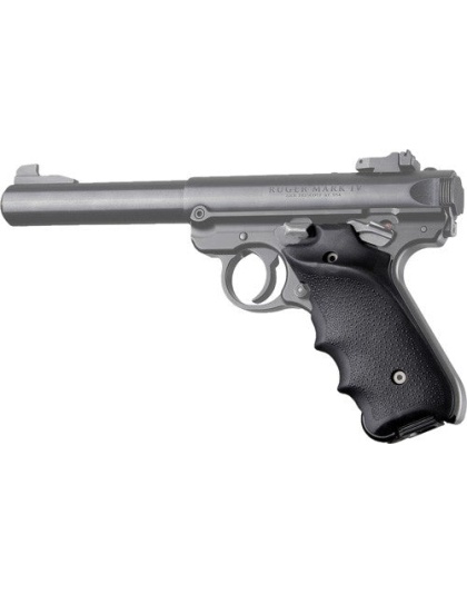 Hogue Grips Ruger Mkiv Rubber - Grip W- Fg & Rh Thumb Rest Blk