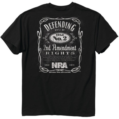 Buck Wear T-shirt Nra "old - No.2" Black Medium