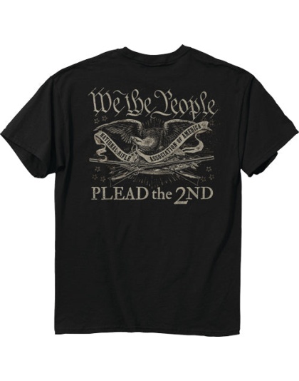 Buck Wear T-shirt Nra "we - Plead The 2nd" Black Xx-large